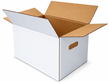 10 Scatole di Cartone NUOVE misure 39x27x31 con maniglie