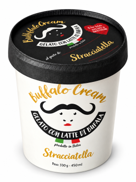 Gelato STRACCIATELLA di Bufala Alta Qualità coppetta da 330 gr.