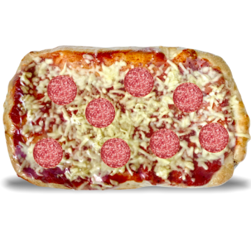 6 Tranci di Pizza in Pala alla Diavola con Farcitura Extra, 550 gr. cad.  